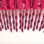 Carlisle Top M Vintage Regency Silk Sequin Beads Long Sleeve Boat Neck Embellish Photo 2