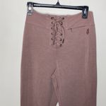 Free People  Mauve Downhill Flared lace up yoga pants size M Photo 50