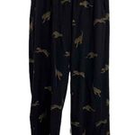 Torrid Black Leopard Graphic Elastic Waistband Wide Leg Womens Pants 1X Tall Photo 0