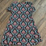 Loft  Women’s T-Shirt floral short sleeve swing dress‎ Size XSMALL Photo 4