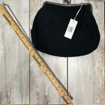 Navy Blue Crochet Knit Clutch Removable Crossbody Chain Strap Boho Chic Metro Black Photo 12