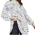 Free People NWT Flower in Her Hair Smock Tunic Top Mini Dress White Size S Photo 8