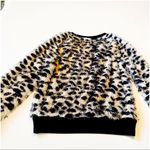 1. State  Eyelash Cheetah Print Cropped Sweater Top Photo 11
