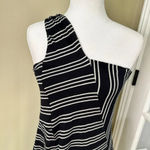 Anthropologie  Maeve Moka Striped One Shoulder Dress - small Photo 10