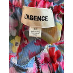L'Agence  Off the Shoulder AUBRIELLA TOP Size Small Floral Chiffon Romantic Photo 3