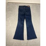 American Eagle Jeans Womens 6 Super High Rise Flare Dark Wash Stretch Denim Blue Photo 6