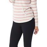 Barefoot Dreams  CozyChic Ultra Lite Striped Pullover Sweatshirt Size M Photo 0