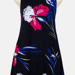 Ralph Lauren Lauren  Dress Women Floral Sleeveless Preppy Black Pink Blue‎ Size 2 Photo 0
