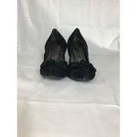 Libby Edelman  Women Suede Ballet Wedge Shoe Sz.10M Black EUC Photo 4