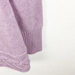 Marciano Lilac Lambs Wool Angora Rabbit Hair Blend Metallic Knit Sweater Medium Photo 6