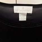 Soft Surroundings VTG Black Velvet Blouse Asymmetrical Hem Rosette Plus Size 1X Photo 4