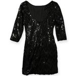 Love Reign Black Sequin BodyCon Dress size Small Photo 1