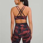 Lululemon  Energy Bra In Heritage 365 Camo Smoky Red Night Sea Multi Sz 12 Photo 1