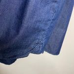 Gap  Dark Chambray Shirt Dress Popover Sz Medium 100% cotton Photo 7