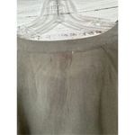 Pink Lily  Women's Embroidered Henley Flowy Boho Blouse Olive Green Size Small Photo 13