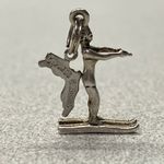 Vintage Sterling Silver Cypress Gardens FL Souvenir Beau Water Skier Charm Photo 0