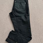 H&M   black,faux leather jeans with zippered ankle details size 6 Photo 2
