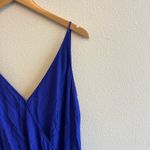 Ba&sh  Blue Faux Wrap Cropped Wide Leg Combinaison Flata Jumpsuit Photo 5