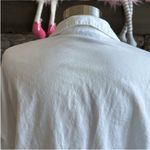 Topshop  White Boxy Button Down Shirt with Notched Collar Photo 3