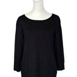 Cable & Gauge Black Crisscross Back Sweater Large Photo 0