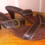 Aerosoles  Trot Around brown‎ leather heeled sandals 10M Photo 0