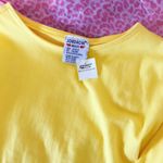 Jordache vintage basics bright yellow long sleeve Photo 5
