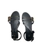 ZARA ✨ RIVET STRAP BUCKLE CASUAL SZ 40 SANDALS✨ Photo 4