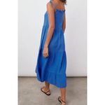 Rails Valeria Tiered Midi Dress Gauzy Palace Blue 100% Cotton Sun Dress Large L Photo 8