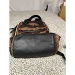 Betsey Johnson NYC Women's Brown Backpack Gold Accents Star Stripe Design Photo 5