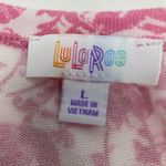 LuLaRoe  Pink and White Floral Cardigan Size L Photo 2