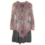 Anthropologie MAEVE Women’s Tiled Amethyst Smocked Shirt Dress medium Photo 5