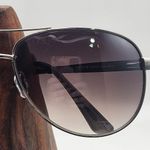 Foster Grant  Asher Silver & Black Aviator Sunglasses Photo 2