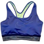 Nike  Women’s Dri-FIT Purple/mint Sports Bra - Size Medium w/ removable pads Photo 0