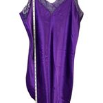 Victoria's Secret Vintage VS Gold Label Purple Embroidered Floral Lace Chemise Nightgown Slip Photo 10