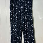 DKNY  Women’s Pajama Set XXL Navy Polka Dot Notch Collar Top & Pants Sleepwear Photo 3