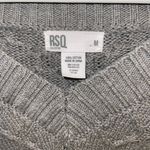 RSQ Gray Cable Knit Oversized Sweater Photo 2