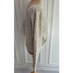 William Rast  Pullover Sweater Cream & Gray Heathered Raised Dots Boho Alpaca‎ Photo 2