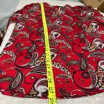 Calvin Klein NWT S Vibrant Paisley Top button down v-neck long sleeve roll tab Photo 6