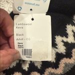 NEW TURTLEFUR WOMENS LAMBWOOL Patterned Black and Brown Beanie Photo 3