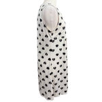 Reborn Dress Size L White with Black Hearts Size L Photo 3