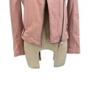 Dylan Gray Leather‎ Moto Jacket Blush Pink Zip Front Size XS Photo 3