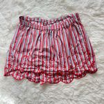 Abercrombie & Fitch Red and White A-Line Skirt Photo 3