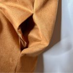 ZARA Tan Faux Suede Blogger Favorite Longline Women’s Coat Sz S Photo 7