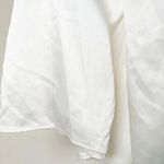 Mac Duggal  One Shoulder White Satin Ruched Faux Wrap Gown Dress Size 14 26654 Photo 15