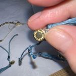 Pura Vida Set‎ of Three Blue and Gold Bead Stackable Bracelets Blue Photo 7