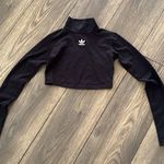 Adidas  Black Fitted Crop Top long sleeve Photo 4