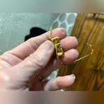 Kate Spade  Pink and Gold Bow Necklace gold tone with pink enamel bow feminine Photo 8