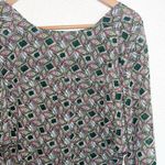 WAYF  Patterned 100% Polyester High Low Blouse Photo 8