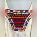 Urban Outfitters  Tank Top Loose Boho Hippie Multi Color Pattern Cream Size M Photo 3