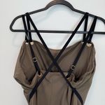 Spanx  Golden Touch One piece Swimsuit size 16 Olive green strappy back Photo 7